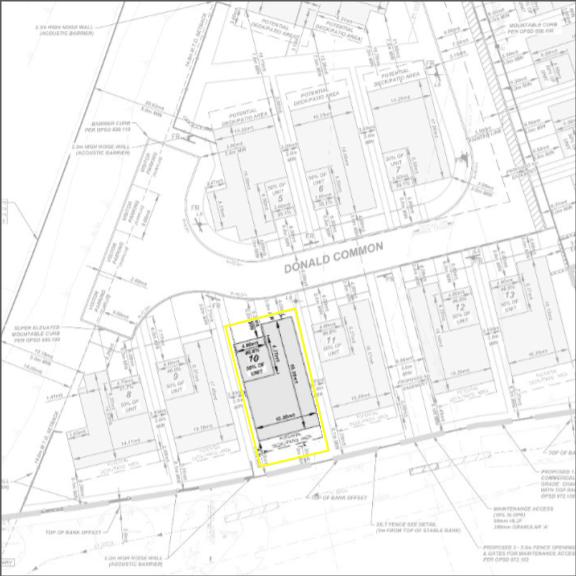 Burleigh Heights site plan detail for Lot 10