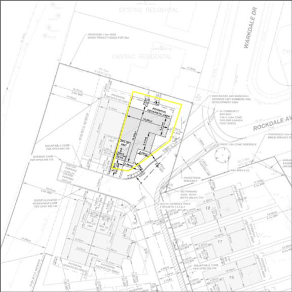 Burleigh Heights site plan detail for Lot 2