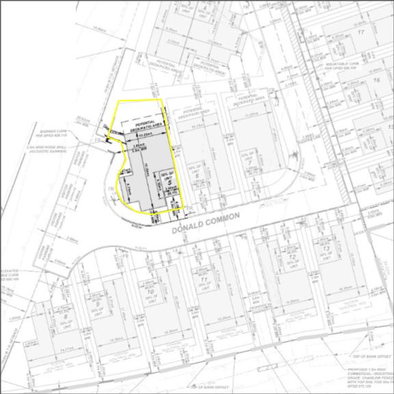 Burleigh Heights site plan detail for Lot 5